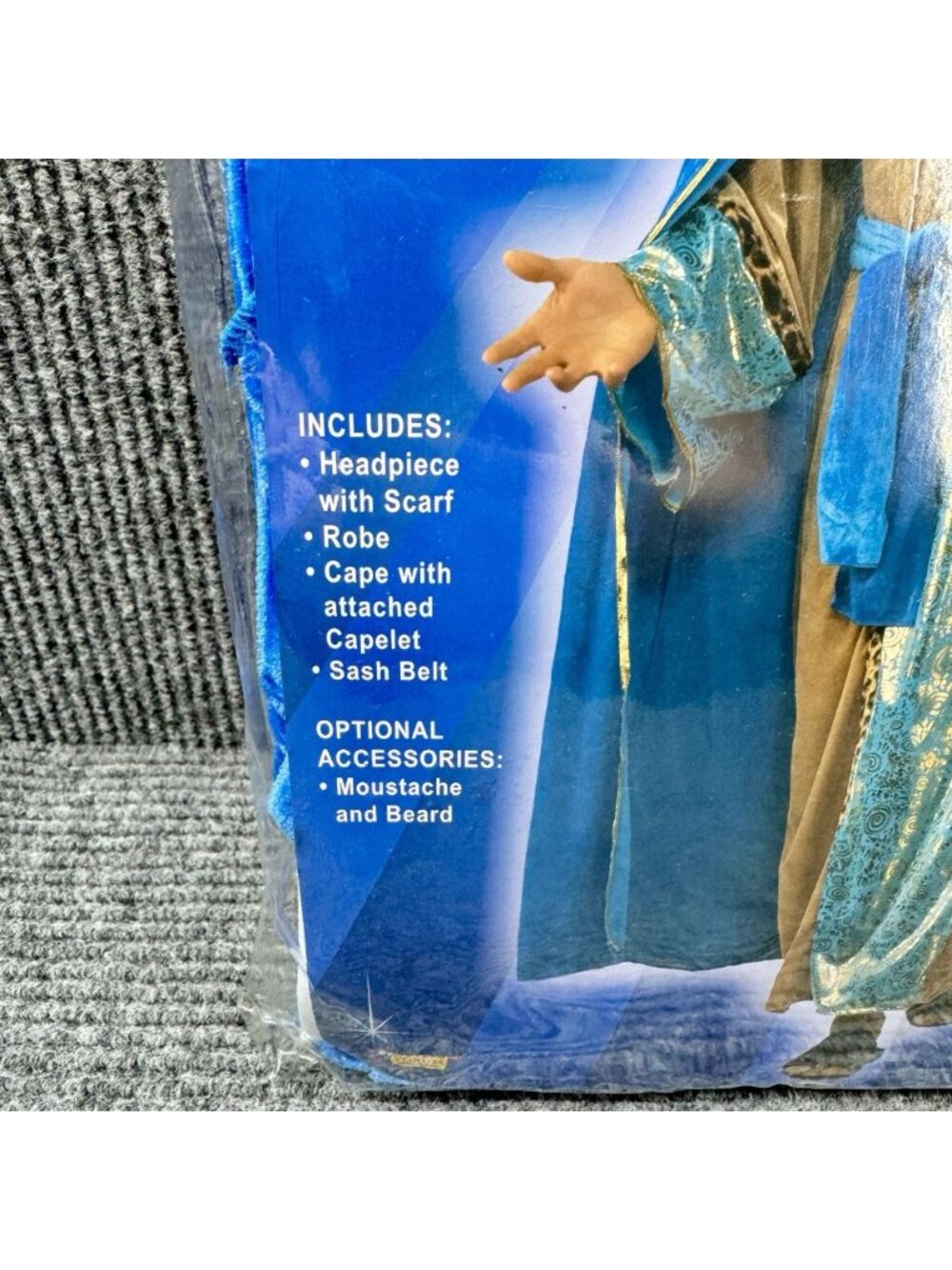 Biblical Times Sapphire Wiseman Costume Men’s Adult One Size Forum Novelties NEW - Picture 4 of 7